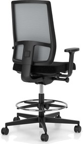 Obrotowy hoker do biura z siatkowym oparciem X-Line Counter Swivel Chair Mesh