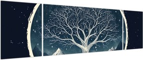 Obraz – Magiczne drzewo z jeleniem II. (170x50 cm)