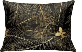 Poszewka na poduszkę z mikrofibry VISATA 70x90 cm, czarna