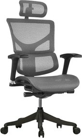 Ergonomiczny fotel biurowy z siateczki ErgoFly Sail, zgodny z normą BHP