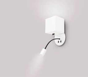 Kwadratowy kinkiet z dodatkową funkcją LED - V078-Tilon