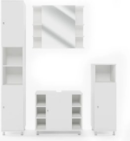 Zestaw mebli łazienkowych biały 60x32x54 fynn