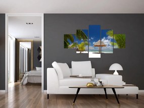 Obraz - Plaża z białym piaskiem (125x70 cm)
