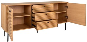 Niska komoda w dekorze dębu w naturalnym kolorze 150x74 cm Kyoto – House Nordic