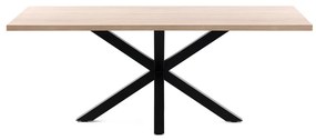 Stół do jadalni w dekorze drewna dębowego Kave Home, 200 x 100 cm