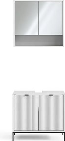 Zestaw mebli łazienkowych biały 70x45x63 eliza