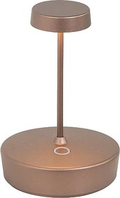 Lampa stołowa LED Swap mini pro, brązowa, akumulatorowa i ściemnialna - 2W, 2200-2700-3000K, IP65