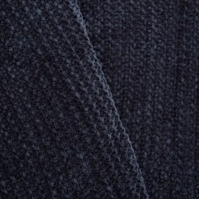 Koc szenilowy CHENILLE granatowy 130x170 cm HOMLA
