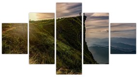 Obraz kobiet na klifie (125x70 cm)