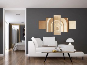 Obraz - Beżowe przejście (125x70 cm)