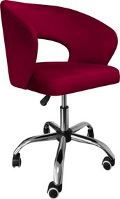 Fotel obrotowy AURA tkanina Welur krzesło biurowe : Kolor Stelaża - Chrom, Kolor tkaniny - VELVET - MG31, Typ siedziska - Siedzisko obrotowe 360°, Typ tkaniny - Velvet