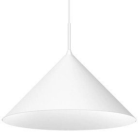 Lampa wisząca CAPITAL WHITE Ø46cm 1xGX53, biała trójkąt, pojedyncza