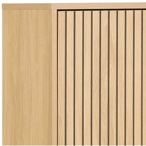 Uchylna szafka na buty w dekorze dębu w naturalnym kolorze 72x140x25 cm Albany – Actona