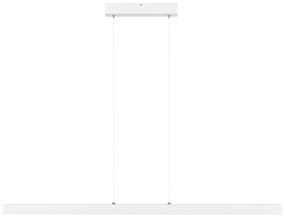 Biała lampa wisząca LED 115cm z drewna jesionowego L115KB-4K-WEIß wymi