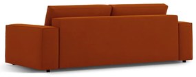 Ceglasta rozkładana sofa 247 cm Jodie – Micadoni Home