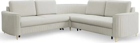 Narożnik LAREN nowoczesna sofa z funkcją spania pojemnik na pościel prawa strona CASTEL 80 251x251x85 cm