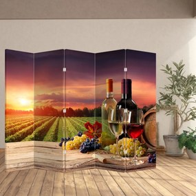 Parawan - Winnica z winem (210x170 cm)