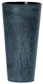 Donica ogrodowa Tubus Slim Beton Effect 29 cm antracytowy PROSPERPLAST