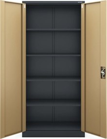 Szafa biurowa Eco Design Jan H 90x40x195 cm antracyt/orzech