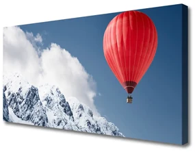 Obraz Canvas Balon Szczyty Gór Zima