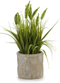 Sztuczna trawa w betonowej doniczce, 30 cm