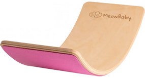 Deska Do Balansowania Z Filcem 80x30cm Dla Dzieci Drewniany Balance Board, Różowy - Meowbaby®