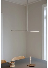 Metalowa lampa wisząca LED w kolorze srebra z metalowym kloszem Omni Ceiling – UMAGE