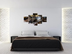 Obraz skalistego strumienia (125x70 cm)