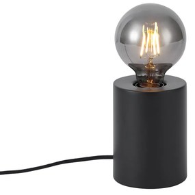 Nowoczesna lampa stołowa czarna 13 cm - Cylinder Nowoczesny Oswietlenie wewnetrzne