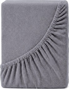 4Home prześcieradło frotte Ideal szary, 100 x 200 cm, 100 x 200 cm