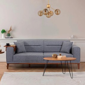 Ciemnoszara rozkładana sofa 223 cm Liones – Artie