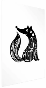 Plakat Be positive 21x30 cm bez ramy z marginesem ARTGEIST B