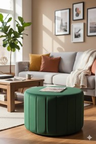 Okrągła Pufa Do Salonu K7-T62