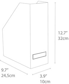 Organizer na dokumenty w biało-złotym kolorze Bigso Box of Sweden Estelle