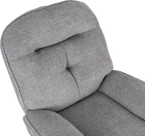 Fotel Wypoczynkowy Obrotowy MESA do Salonu Szary Nowoczesny