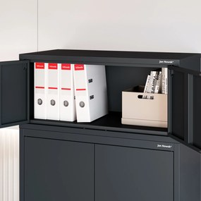 Nadstawka na szafę EWA Compact 800 x 380 x 400 mm, antracytowa