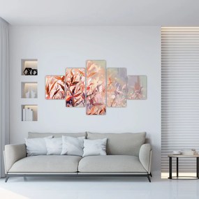 Obraz - Malowanie pastelami jesieni (125x70 cm)