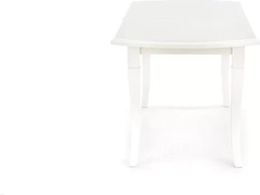 Elegancki rozkładany stół owalny Littoral 160-240 cm z laminowanym blatem i drewnianymi nogami