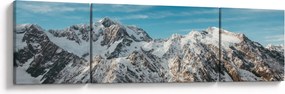 Obraz ośnieżonych szczytów, Fiordland (170x50 cm)