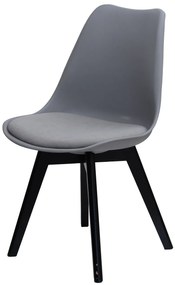 PROMOCJA Jasnoszare krzesło BALI MARK z aksamitną poduszką na siedzisko II jakość