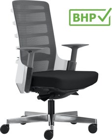 Fotel biurowy Spinelly M 998W biały, zgodny z normą BHP