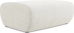 Pufa - z tkaniny szenilowej - biały - NANEA