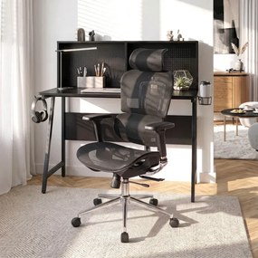 Fotel Biurowy Ergonomiczny Obrotowy NINO Czarny Nowoczesny