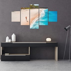 Obraz - Bieg na plaży (125x70 cm)