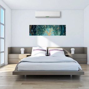 Obraz – Drzewo życia we wszechświecie (170x50 cm)