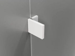 Mexen Lunar L ścianka prysznicowa Walk-in lewa 90 x 200 cm, transparent 8 mm, biała - 830L-090-000-20-00-L