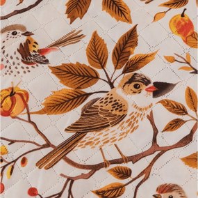 Narzuta na łóżko BIRDS PUMPKIN, brązowy Rozmiar: 170 x 210 cm