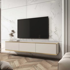 Szafka RTV wisząca VENEZIA 175 cm do Salonu pod Telewizor - Odcienie beżu