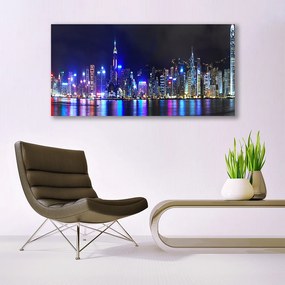 Duży obraz na płótnie Światła Nocnej Metropolii