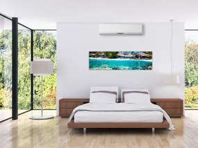 Obraz plaży na tropikalnej wyspie (170x50 cm)